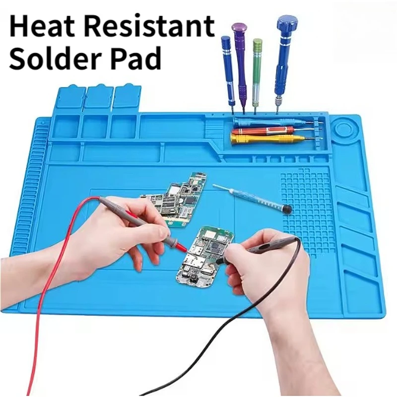 Electronics Repair Workstation - Podkładka robocza termoizolacyjna 45*30CM, mata do